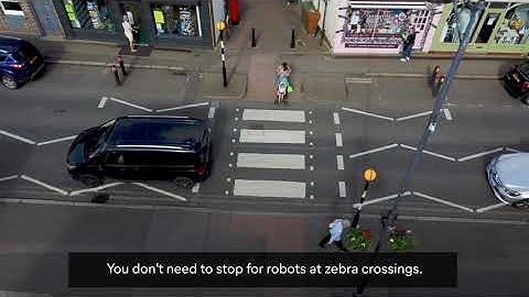 Starship Robots and Road Crossings (With Audio Description)
