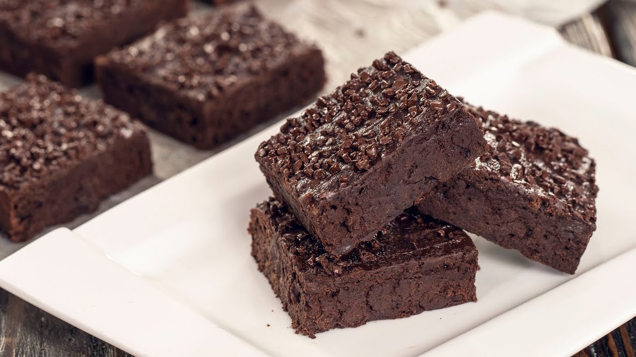 Eggless Yogurt Brownies - Eggless Chocolate Brownies without Butter | Home Cooking Adventure