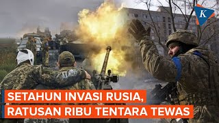 Setahun  Perang Rusia Ukraina, Tentara Tewas Capai Ratusan Ribu