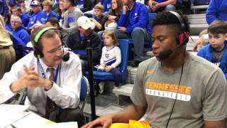 Vol Hoops | Admiral Schofield Postgame at Kentucky (Feb. 14, 2017)