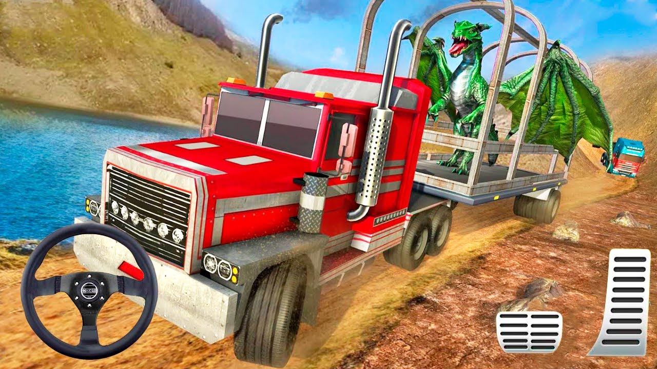 Dragon Transport Game Simulator 2022 - Dragon Transport Truck Driving Simulator | Android GamePlay