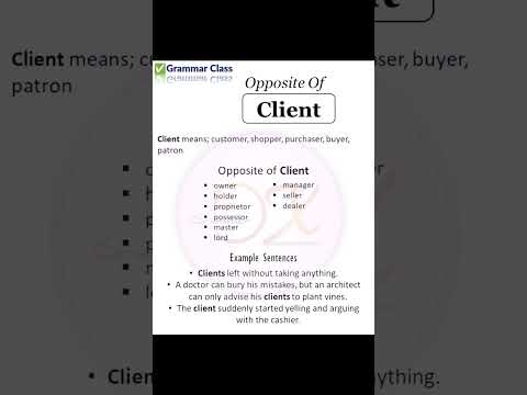 Opposite of CLIENT