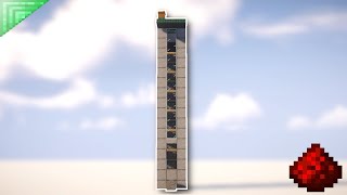 How To Make A Piston Elevator in Minecraft (Simple)