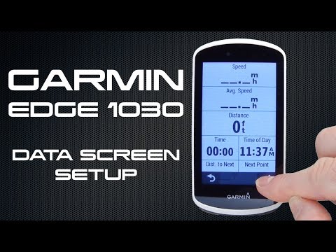 Garmin Edge 1040 Data Screen Setup 