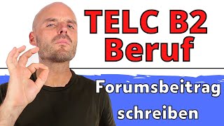 Richtig guten Forumsbeitrag schreiben | TELC B2 Beruf + REDEMITTEL