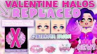 VALENTINE&#39;S HALOS REPLACED WITH EVERFRIEND HALOS! Cybernova Face! Fabrics! Royale High Update 2024