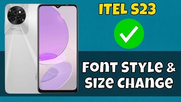 ITEL S23 Font Size And Style Settings || Change Font Size and Style || Font Style & Size Change