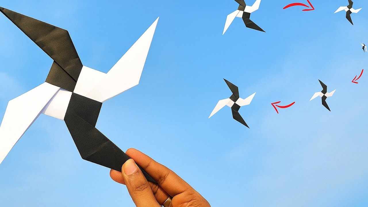 Make a Flying Ninja Boomerang at Home | DIY Paper Toy
