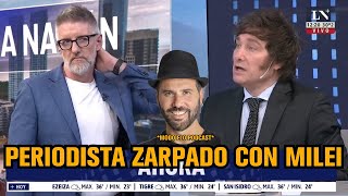 Milei Incómodo Con Periodista Que Le Hace Preguntas Zarpadas - Luis Novaresio 8/12/2022