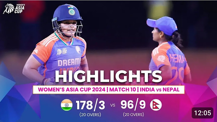 India (W) vs UAE (w) | ACC Women's Asia Cup | Match 10 | Highlights