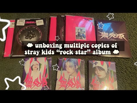 Stray Kids Rock-Star album Unboxing! Rock, Roll, Postcard and