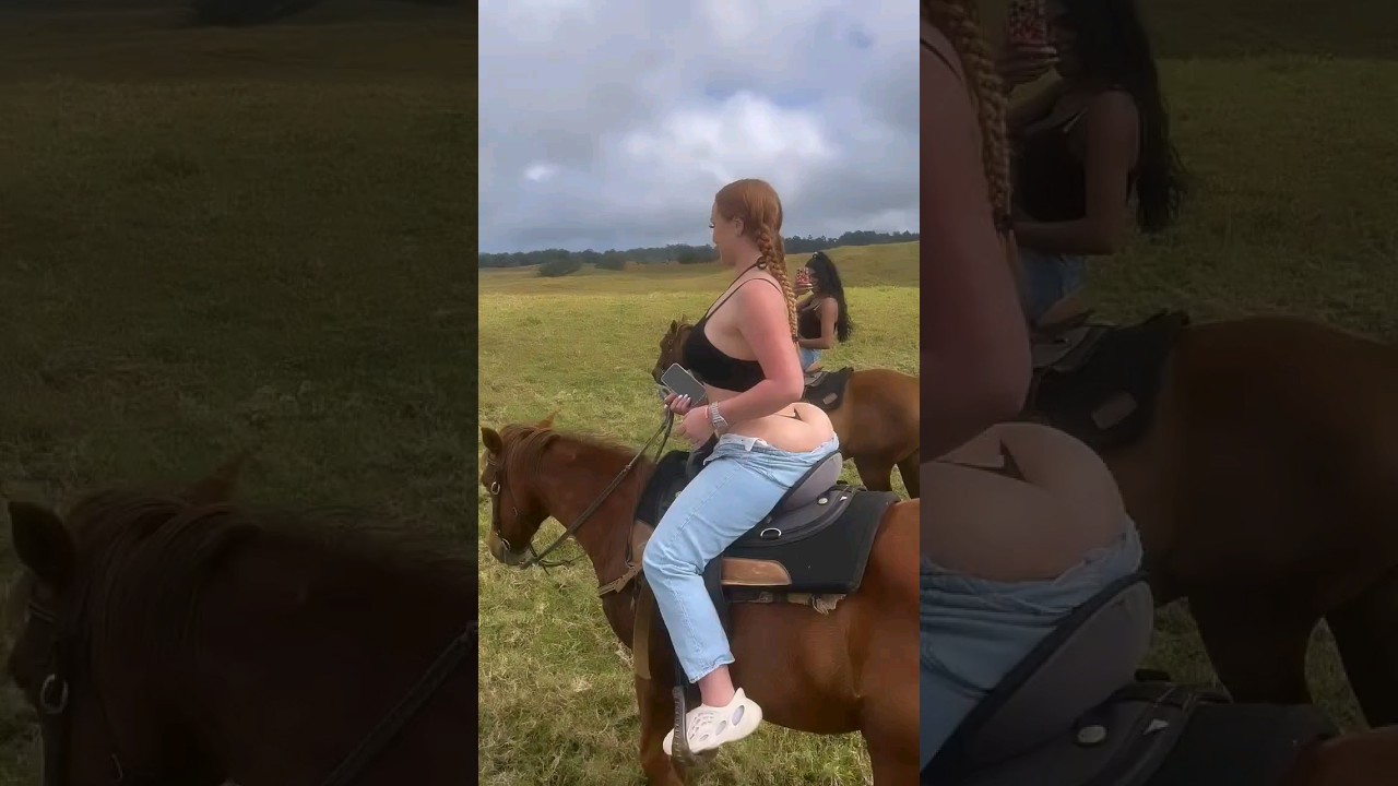 Ginger riding a horse.... you know it looks good. 
