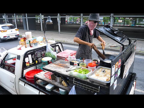 Truck Wok Skills Master Chef! Cooking On The Road - Thai Street Food