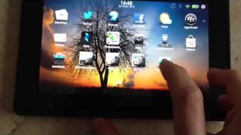 New swipe gesture blackberry playbook