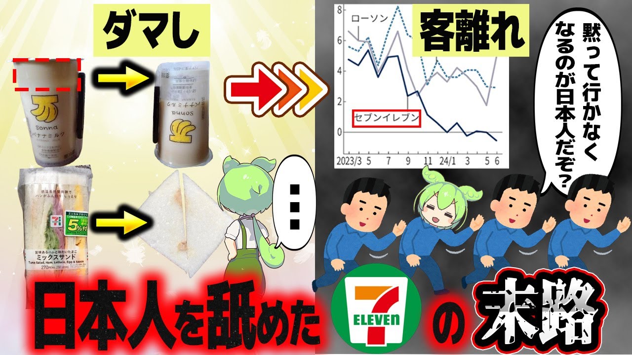 業績不調のセブンイレブン【ずんだもん解説】