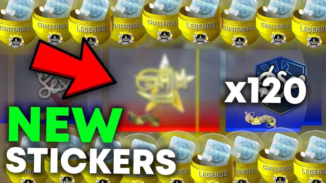 OPENING 120 PARIS 2023 STICKER CAPSULES *NEW CSGO UPDATE* YouTube