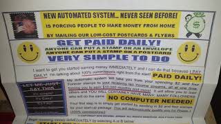 How to get paid daily for stuffing envelopes at home