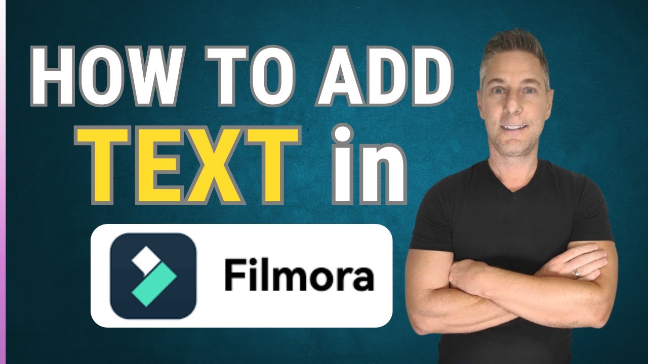 How to Add Text in Filmora 14 (Very Easy) - YouTube