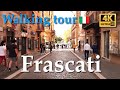 Frascati, Italy【Walking Tour】4K