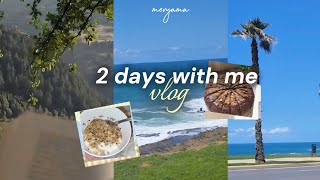 Cozy healing Vlog | homemade breakfast, road rides & beach day 🌊✨️
