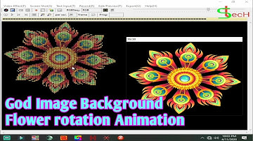 God Image Background Flower rotation Animation Tutorial in Hindi👍Pixel led💐Swf file👌