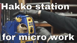 Hakko FM2032/FX951 review, micro pencil soldering iron & station.