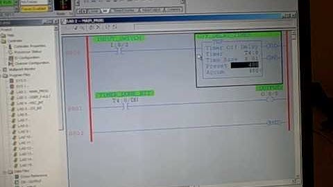 PLC programming -- TOF instruction (off-delay timer)