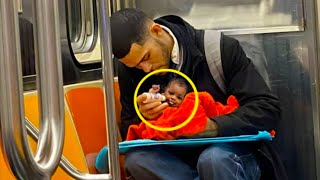 Passenger Finds Abandoned Baby On The Train. What He Does Next Makes Millions Of People Cry!