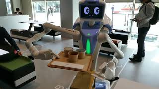 川崎重工 ニョッキー 配膳 ロボットカフェ「AI_SCAPE」#羽田イノベーションシティ