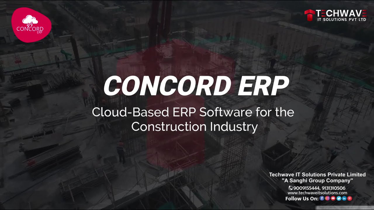 Construction ERP Software in India | Best Construction ERP in India | Concord ERP