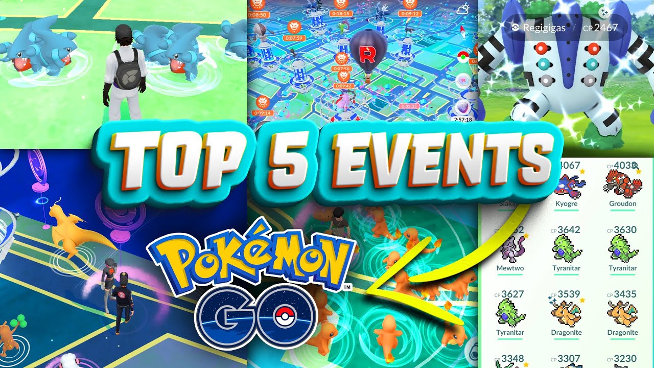 TOP 5 Pokémon GO Events THAT EVER HAPPENED! 