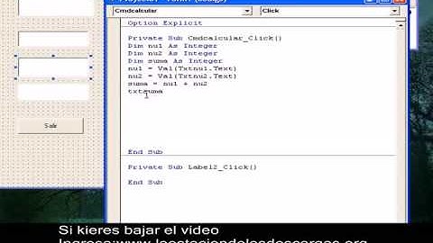tutorial de visual basic 6 -(español) parte 2