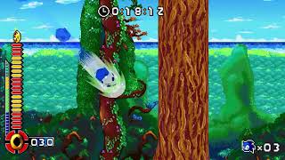 Sonic Rush Rerun Speedrun - Leaf Storm Act 1 (Sonic): 36.35s