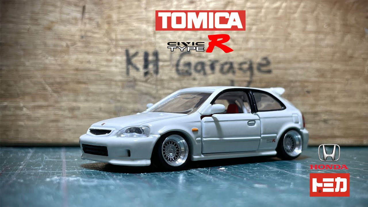 Tomica Premium Honda Civic Ek 9 Type R 1 64 Custom Diecast Simple Build Youtube