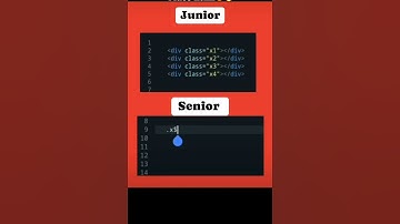 Junior vs Senior Developer 😂 #htm #css #webdevelopment #html5  #webdesign #coding
