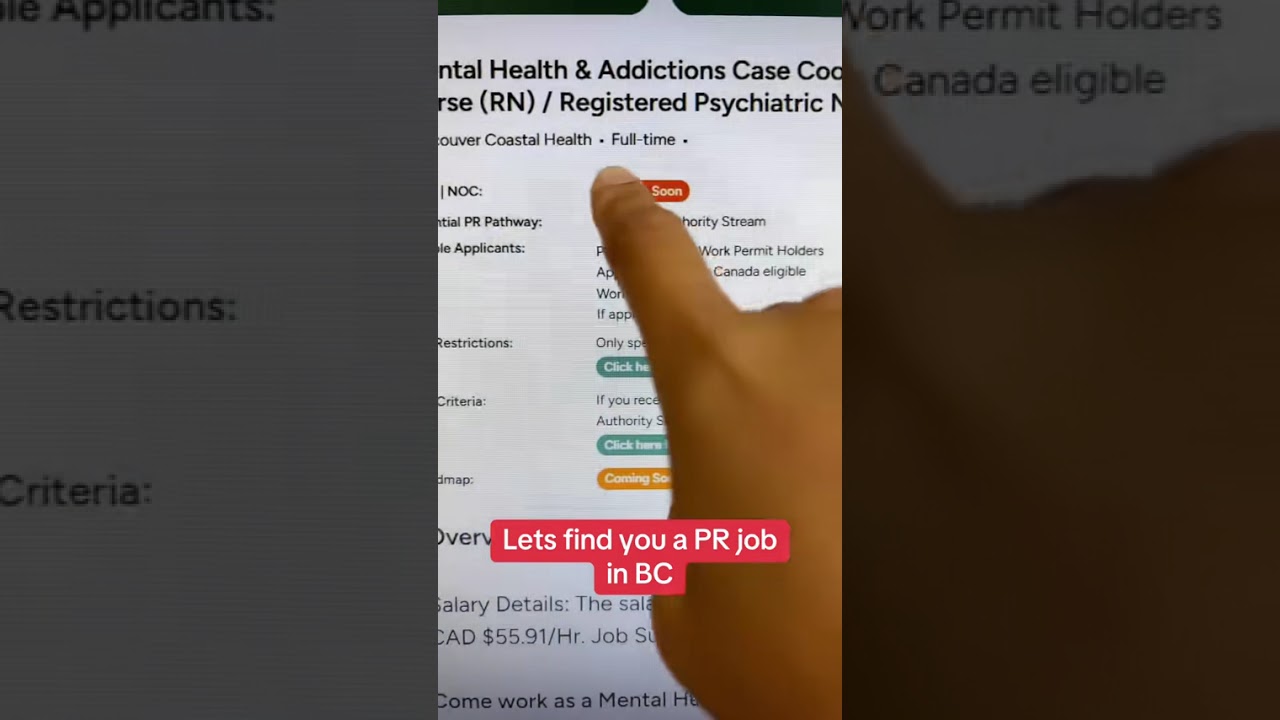Lets find you a PR job in BC