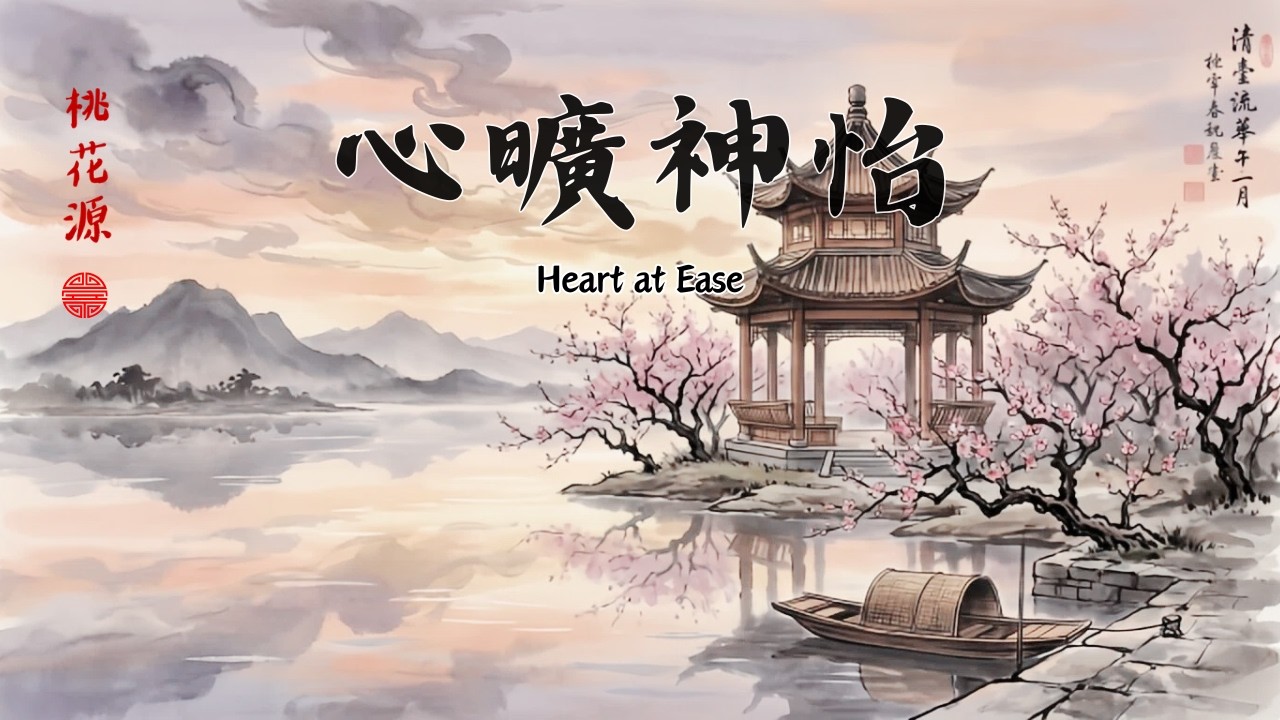 傳統中國風音樂 🌸心曠神怡 (Heart at Ease) | 1 Hour Chinese Zen Music | 舒壓、靜心、品茗必聽 🍂 超好聽的竹笛與古箏演奏