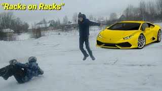 Чуваки флексят под "Racks on Racks"