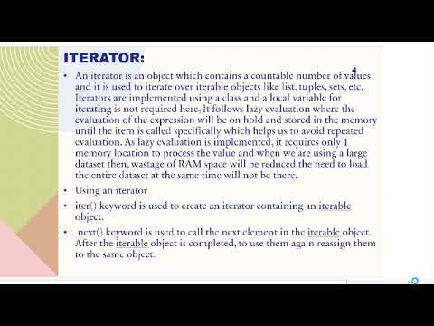 Python programming.... iterator and generator 