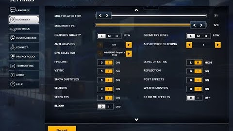 My game settings | Modern Combat 5_PC |