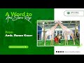 AMB. RENEE KNORR WORD's TO AMB. SHARON RINGO