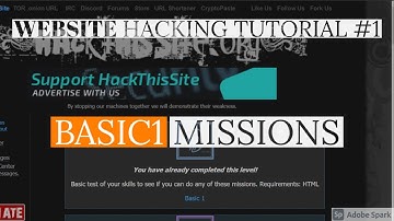 HACK THIS SITE BASIC 1 MISSION || HTS TUTORIAL || Techno Ayan ||