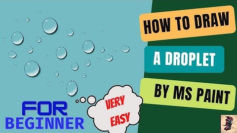 water droplets in ms paint || how to draw in ms paint || droplets paintings