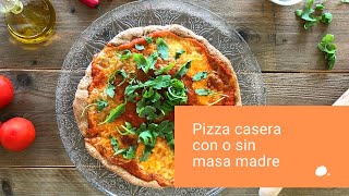 Receta sana: pizza casera con masa madre