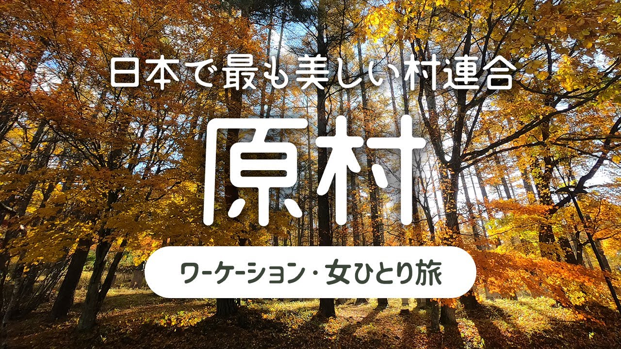 【女ひとり旅】日本で最も美しい村連合の長野県 原村で1週間ワーケーション・移住体験 2020.11