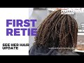 First Loc Retie After Hair Extensions