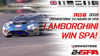 Lamborghini WIN the CrowdStrike 24 Hours of Spa