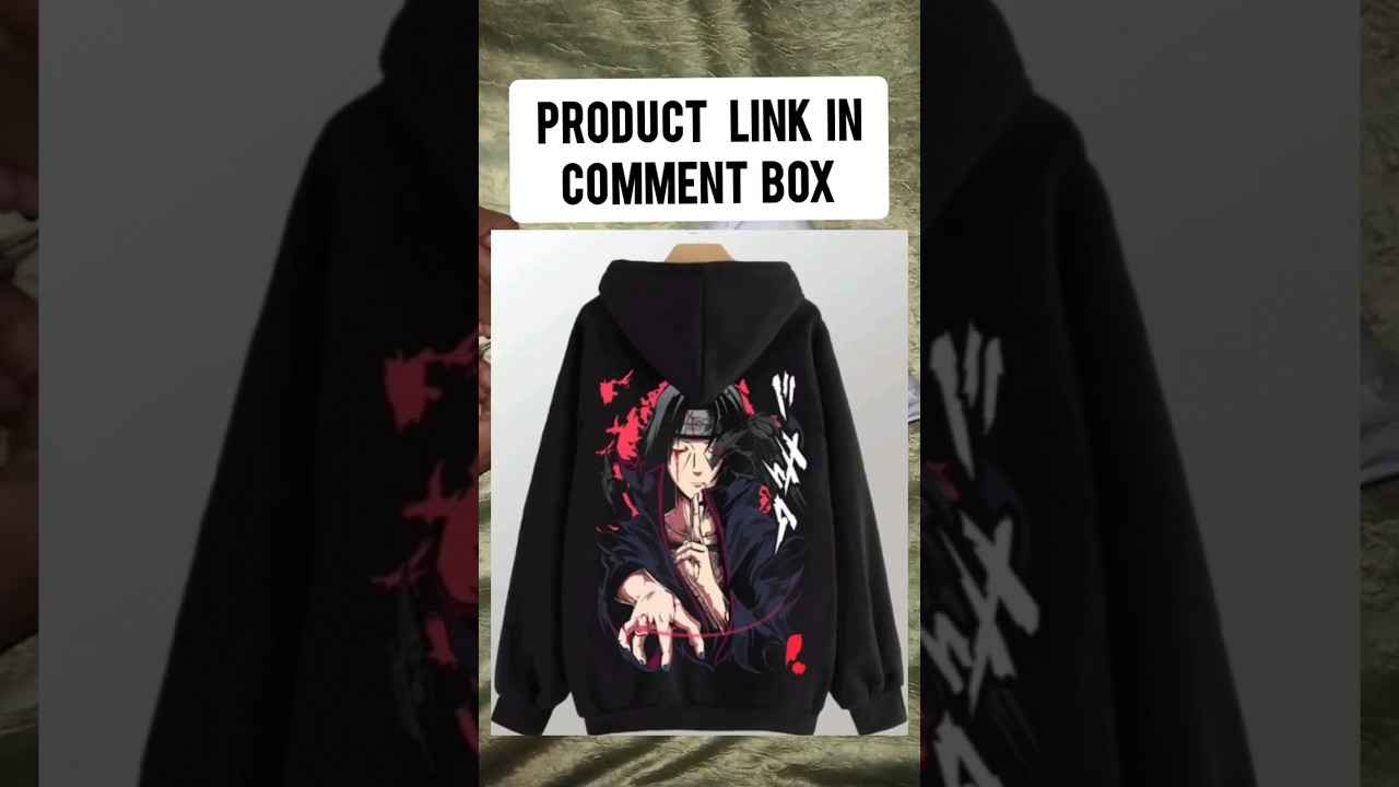 🧿Itachi ucchia face print oversized hoodie for anime lovers💯 