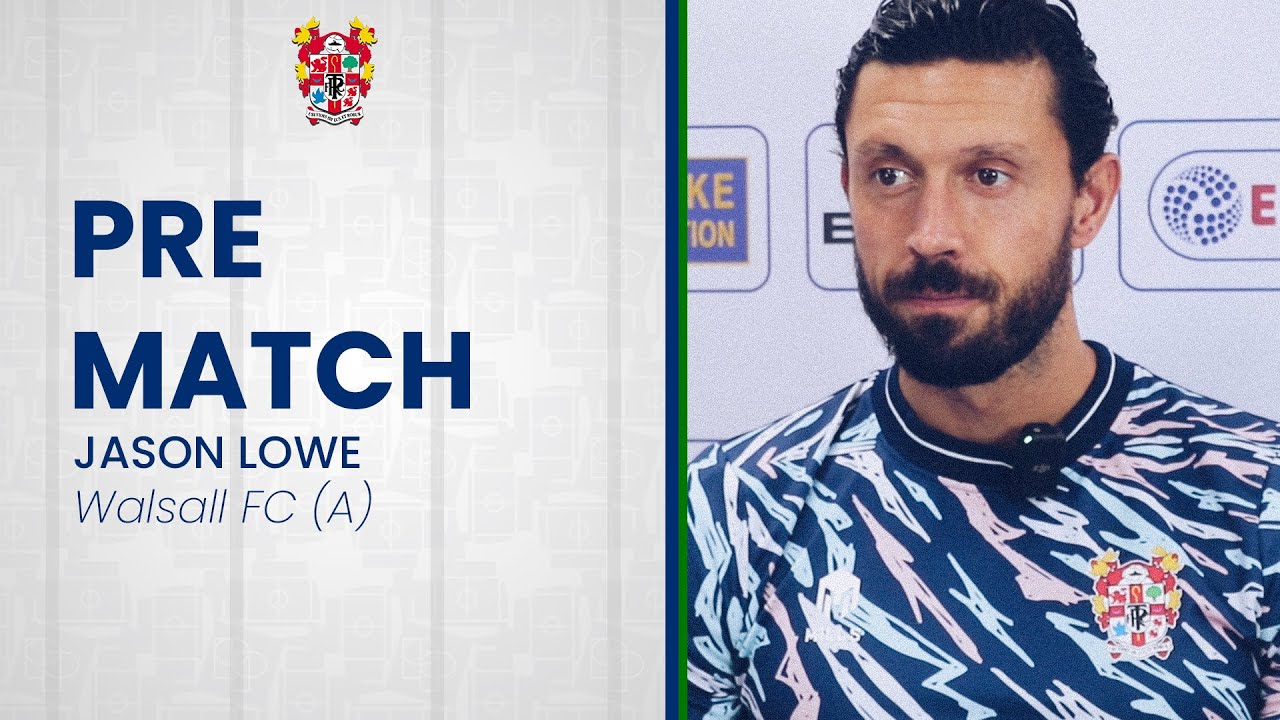 Предматчевый матч | Джейсон Лоу общается с прессой перед поездкой «Роверс» в Уолсолл