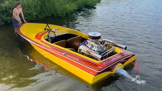 1978 Sanger Jet Boat First Water Test!